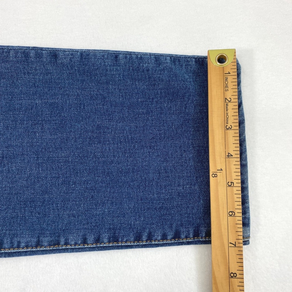 Good American Jeans Womens 8 Good Petite Straight High Rise Medium Wash Denim - Picture 11 of 12